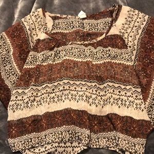 Boho sheer ‘In Love’ tunic M